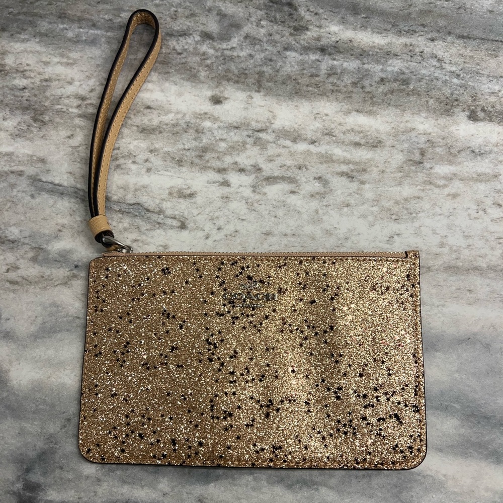 Coach Gold Wristlet - Never Used